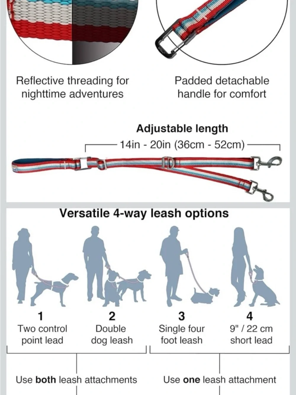 Kurgo Double Ended Leash